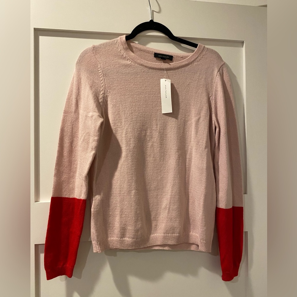 Ann Taylor pink and shirt long sleeve
